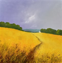 Home Pathway by Barry Hilton - Original Painting on Stretched Canvas sized 18x18 inches. Available from Whitewall Galleries